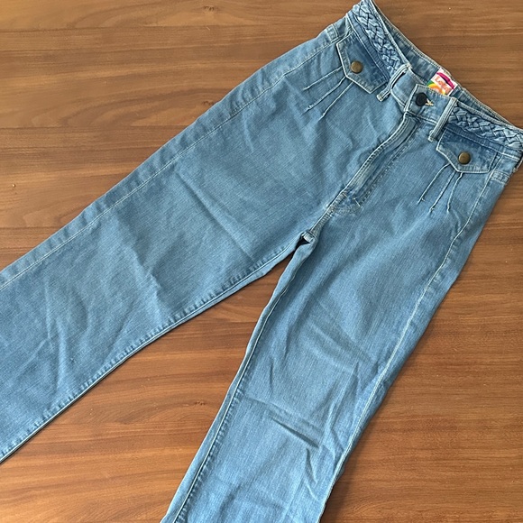 Mother Undercover Angle Light Blue Flared Jeans Size 27 - Picture 4 of 9